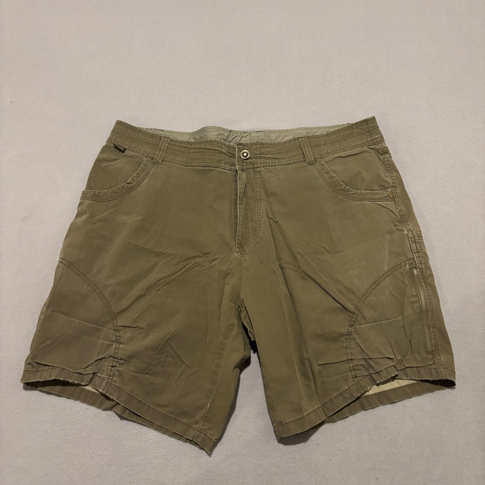 Kuhl‎ Ramblr Shorts 40 41x8 Olive Green Cargo Lightweight Casual Outdoor Hiking